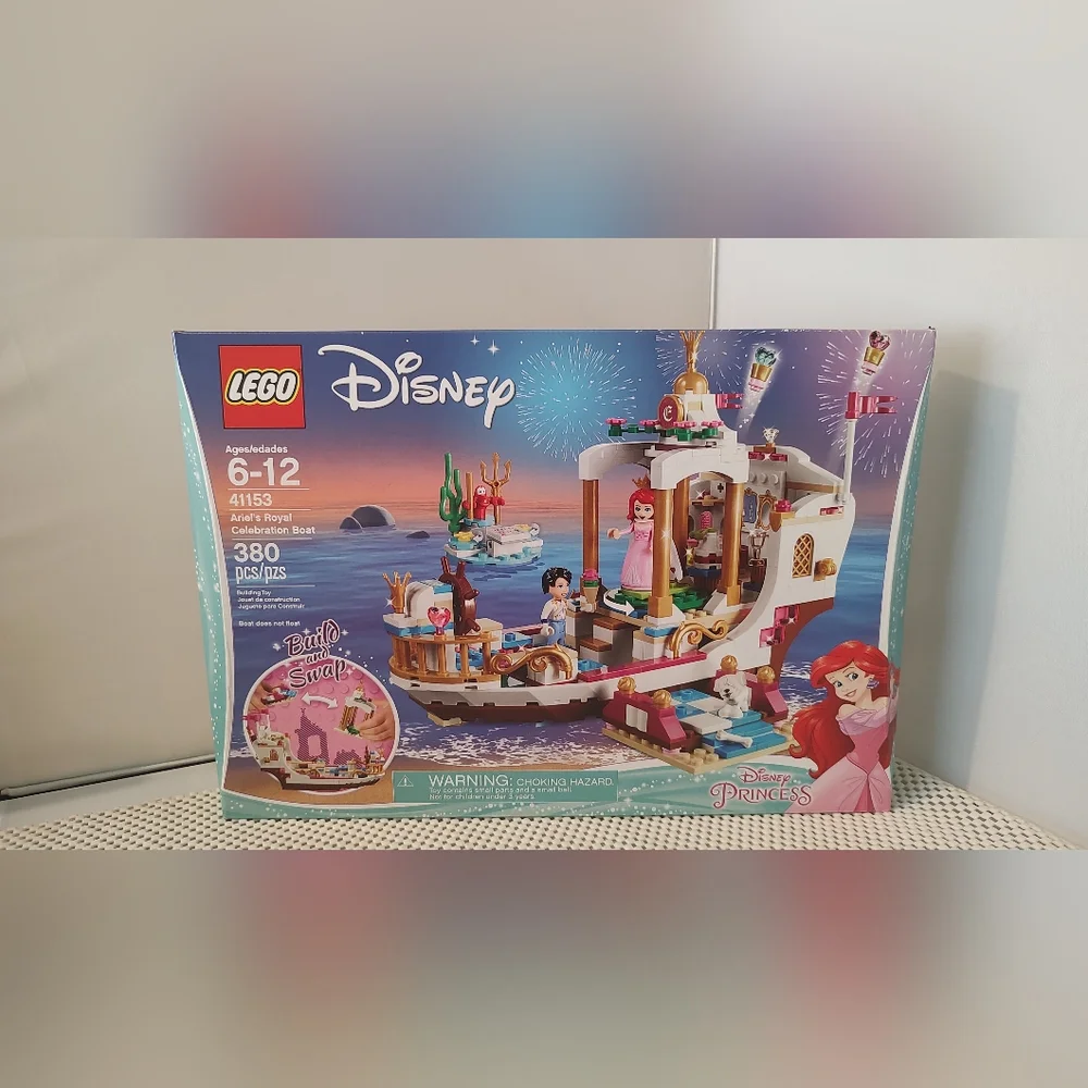 Lego 41153 Ariel's Royal Celebration Boat Building Toy Set Disney NWT
